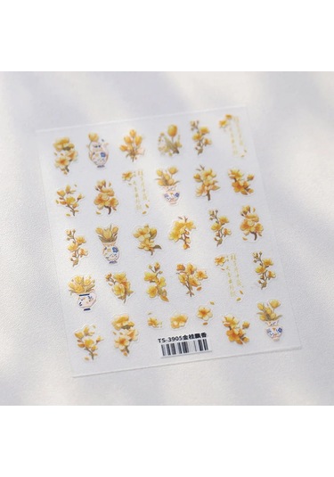 1 Adet 5d Japon Pembe Petal Kabartmalı Nail Art Etiketler Zarif Retro Çiçek Kendinden Yapışkanlı Transfer Tırnak Süslemeleri Çıkartmaları Dıy Amy Green