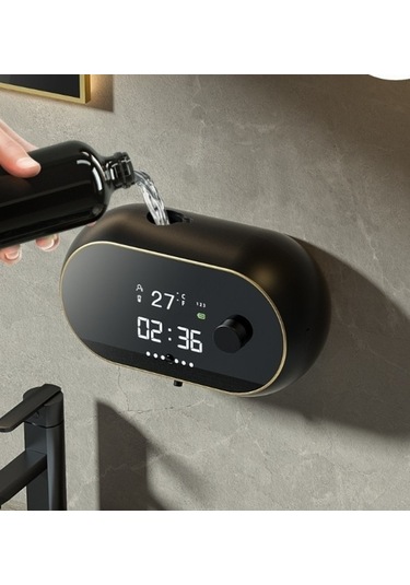 Wondernest Yıkama Siyah Sensörlü Otomatik Makinesi, Lichen Köpüklü Akıllı El Bq - Pratik Ve Verimli Temizlik Siyah