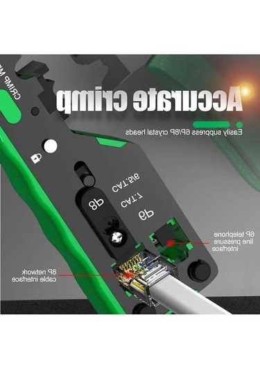 Besthome1 Dream011 Laoa Ağ Kablo Sıkma Aparatı Rj45 Rj11 Rj12 Kesme Soyma Cat5 5e 6 7 Metal, Sku La192238