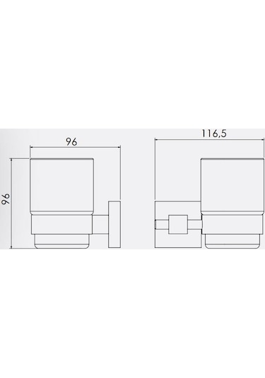 Serel Diagonal Cam-Krom Diş Fırçalık 140104003 Gri