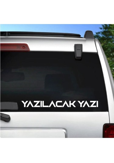 Kişiye Özel Ad Soyad Sticker 2 Adet - Araba Oto Motosiklet Karavan Sticker - 00122 12 Cm