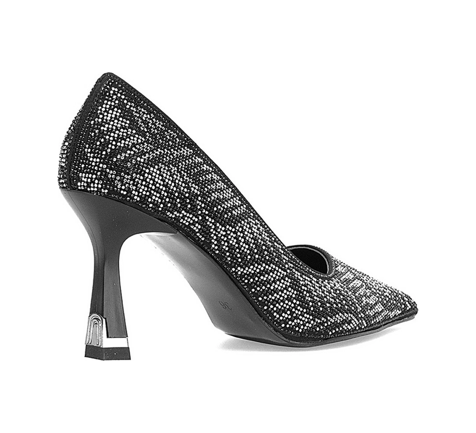 Elit Pm221 K7701 Kadın Klasik Topuklu Ayakkabı Siyah Siyah