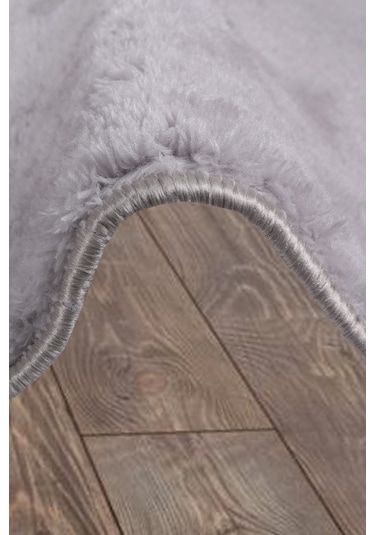 Elite Gri 100x100 Cm Yuvarlak Peluş Banyo Paspası Kaymaz Taban Pu Gri