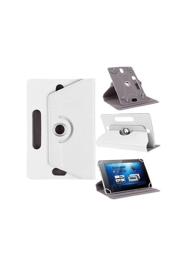 Prolysus TCL Uyumlu Tab 7 Lite 7,0" Inç Kılıf Üniversal Dönerli Dönebilen Standlı Stand Olabilen Kapaklı Tablet Kılıfı