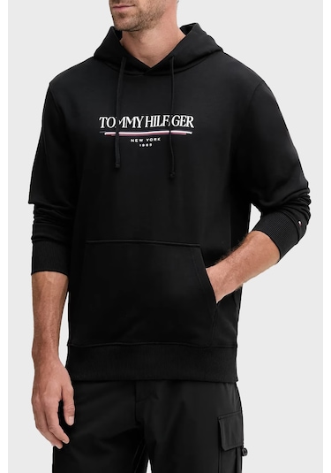 Tommy Hilfiger Erkek Sweat Mw0mw40534 Bds Siyah Siyah Tommy Hilfiger Erkek Sweat Mw0mw40534 Bds Siyah Siyah