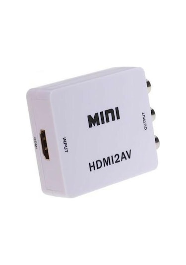 Hdmi To Rca Tos Av Çevirici Dönüştürücü Converter Tv Tüplü Televizyon