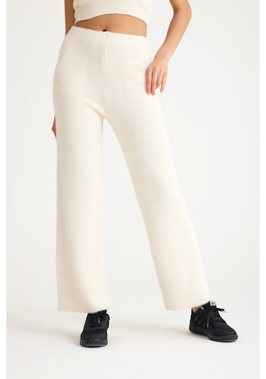Allys Pantolon-crop-hırka Takım Kırık Beyaz