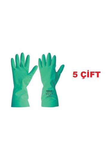 5 Çift Kimyasal Nitril Eldiven Starline Stl-1815 Ajklmnopt En 388: 4101x 10-10,5 Beden