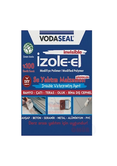 Izole Et 650 Gr Şeffaf Modifiye Polimer Su Yalıtım Malzemesi