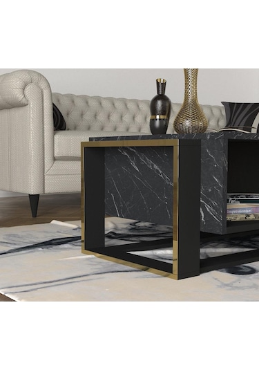 Dekorister Exclusive Bianco Orta Sehpa Mermer