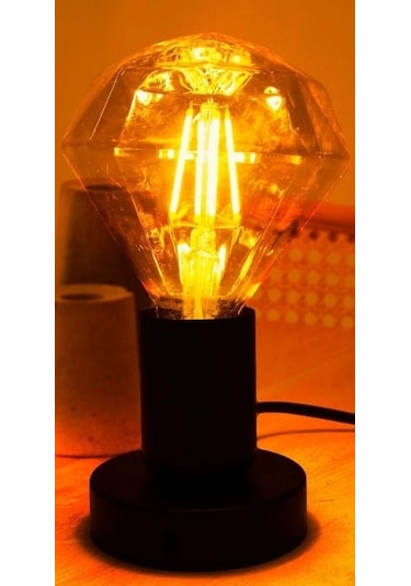 Vintage Filament Rustik E27 220v 2200k Prizmatik Edison Ampul 4w