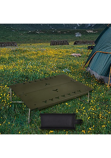 Homyl Kamp Katlanır Masa Taşıma Çantası Ile Açık Yeşil Yeşil Çok Renkli