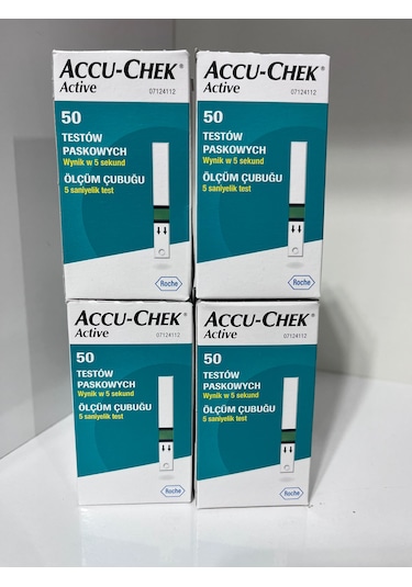 Accu-chek Active Şeker Ölçüm Stribi 4 x 50'li