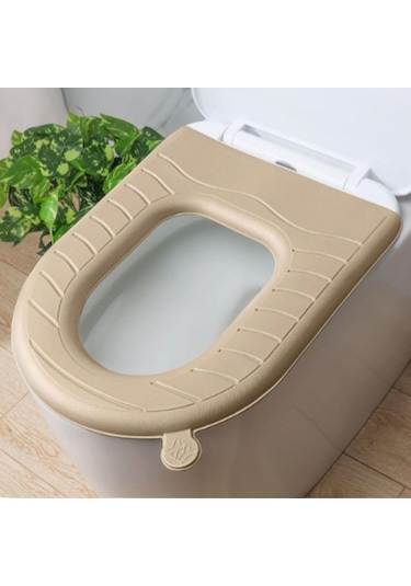 Mavi Saplı Klozet Minderi Yeniden Kullanılabilir Closestool Mat Yumuşak Eva Klozet Kapağı Banyo