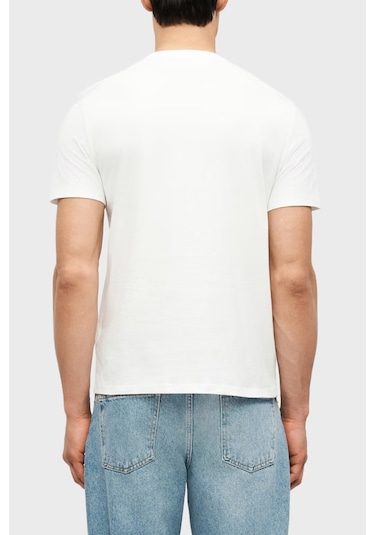 Calvin Klein Erkek T Shirt Lv14rf803g Yaf Beyaz