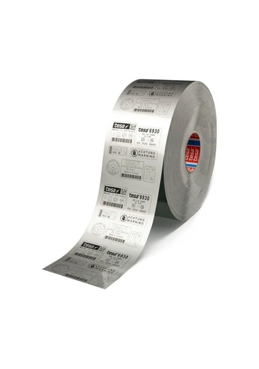 Tesa Lazer Etiket Bandı Gri 25mx120mm Tesa 6930 Gümüş Gri-135877