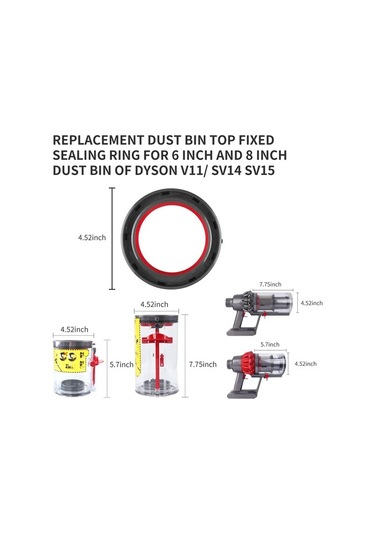 Unimarket Xin Yue Zhang Ξ Ny Ue Zhang Toz Kutusu Üstü Sabit Sızdırmazlık Halkası Vakum V11 V15 Sv14 Sv15 Sv22, Kir Kabı Yedek Parçaları Adaptör