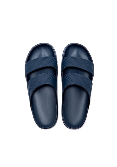 Kevin Çizgili Erkek Terlik Lacivert 40/45 Lacivert
