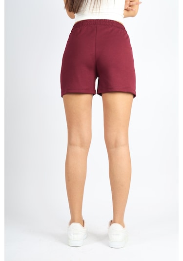 Soft&Basic Bordo Modal Rahat Kumaş Şort Bordo