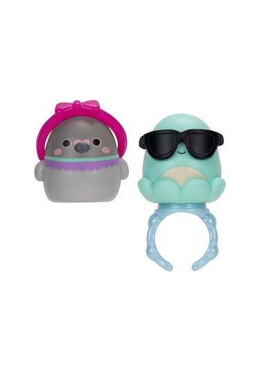 Squishmallows Squish-a-longs 8 Figür + Yüzük Set Seri 2 Al0024