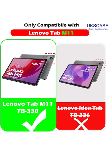 Lenovo Tab M11 11'' Tb330fu Uyumlu Temperli Cam Ekran Koruyucu 2 Adet