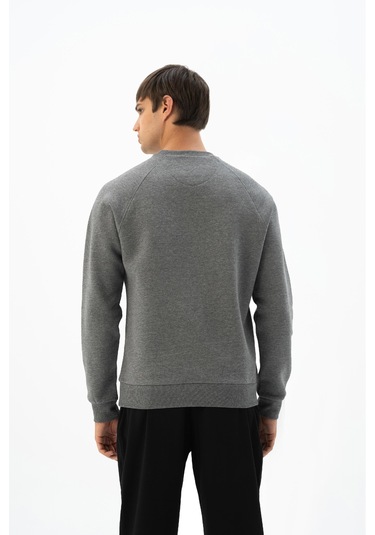 Arma Erkek Büyük Beden Bisiklet Yaka Sweatshirt K24124884401 Ekru Arma Erkek Büyük Beden Bisiklet Yaka Sweatshirt K24124884401 Ekru