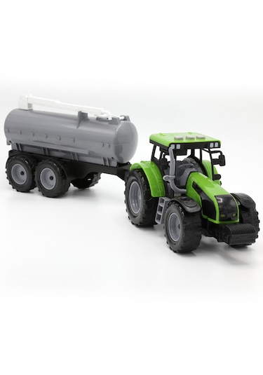 Aya-40296 Sesli-ışıklı-pilli Tanker Traktör Yeşil