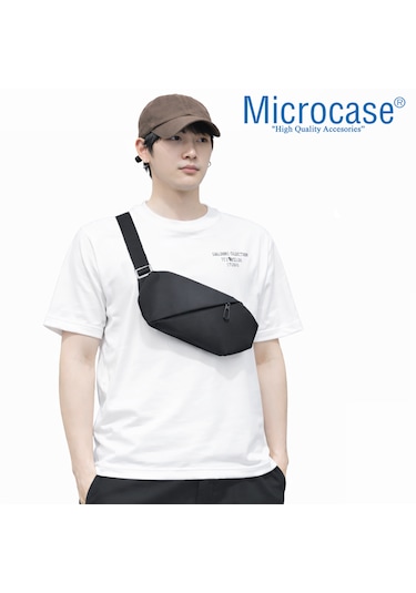 Microcase 2 Bölmeli Günlük Kullanım Çapraz Omuz Askılıklı Çanta Al5535 Siyah