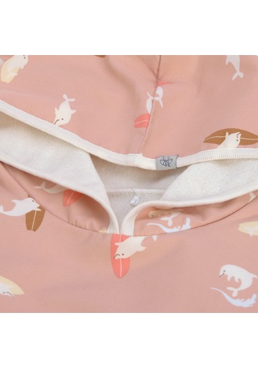 Lassig Dolphin Uv Korumalı Plaj Çocuk Panço Peach Diğer