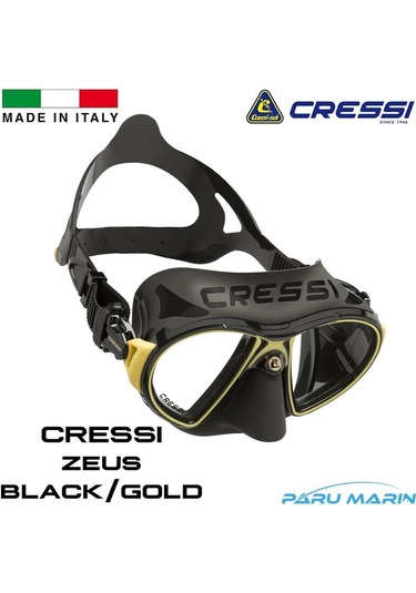 Cressi Zeus Black / Gold Dalış ve Yüzme Maskesi