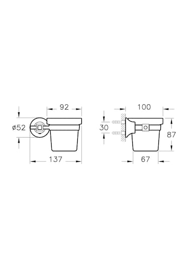 VitrA Juno Classic Diş Fırçalığı Bakır  A4441926 Bakır