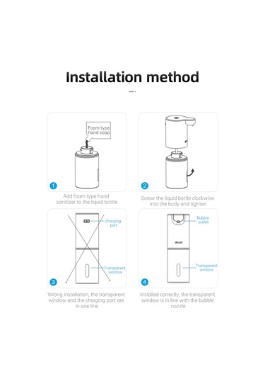 Otomatik Köpük Sabunluk Usb Şarjlı Akıllı Sensörlü Dispenser Beyaz