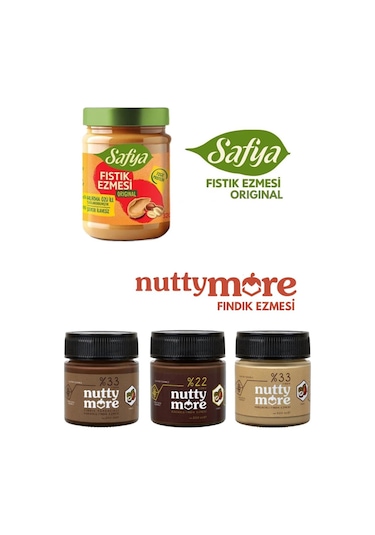 Nutty More Fındık Ezmesi & Safya Fıstık Ezmesi Original Tanışma Paketi
