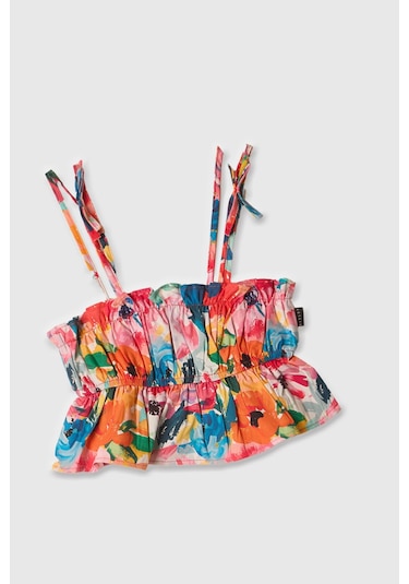 Sisley Kız Çocuk Renkli Mix Crop Kırmızı