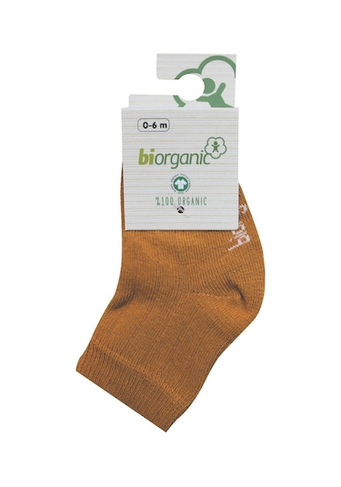 Bibaby Biorganik Simple Bebe Çorap 68368 Hardal