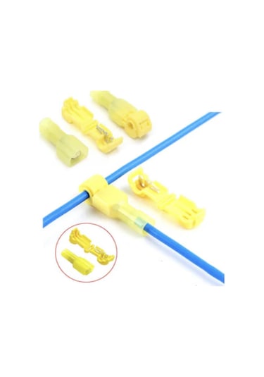 5 Takım T-soketli Kablo Kesmeden Elektrik Alma Seti 4-6 Mm2