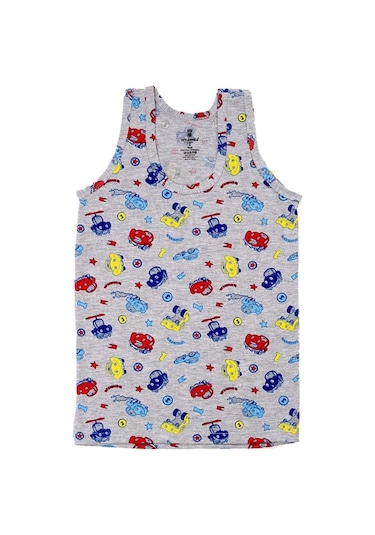 Ceylanoğlu 6'lı Likralı Empirme Erkek Çocuk Atleti- 346 Çok Renkli