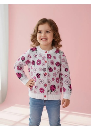 Alena Çocuğunuz İçin Düğmeli Örgü Kard 372760824 Beyaz