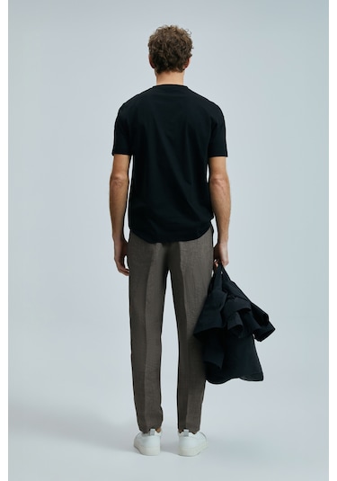 Lufian Bran Modern Grafik T- Shirt Siyah Siyah 111020262100100 Siyah