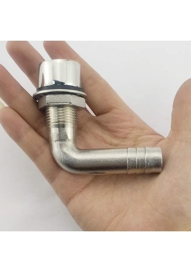Paslanmaz Hava Firarı. 1/2". Dirsekli.tekne Depo Havalandırması