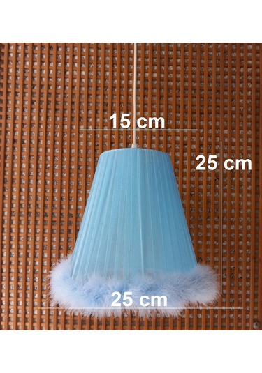 N-48 Mavi Organze Yatak Odası Çocuk Ve Bebek Odası Avize Pembe Mavi