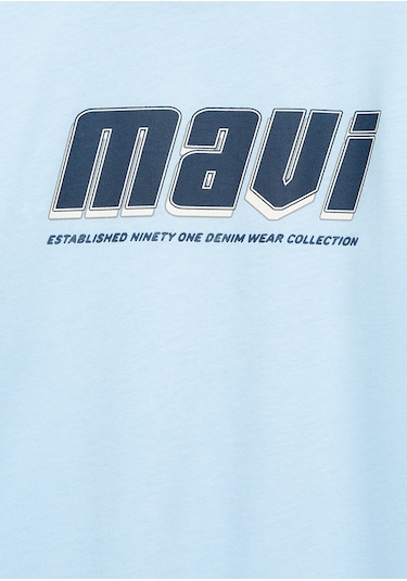 Mavi - Mavi Baskılı Mavi Tişört 6610412-70817 Mavi