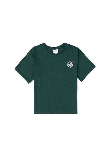 U.s. Polo Assn. Erkek Çocuk Koyu Yeşil Tişört Basic 50295503-vr079 Koyu Yesıl Koyu Yeşil