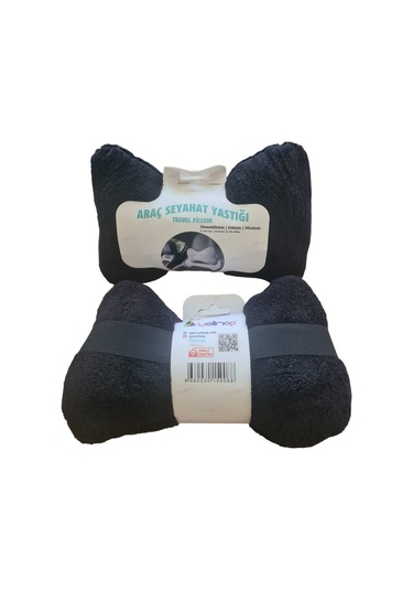 Wellmop Araç Seyahat Boyun Yastığı Siyah 2'li