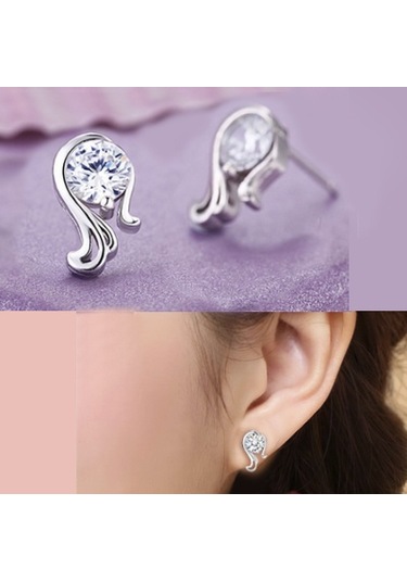 Ehediye Chavin Zirkon Taşlı Başak Burç Kolye Küpe Seti Dt30