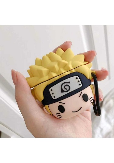 Iphone 1/2. Nesil Uyumlu Koruyucu Bluetooth Kulaklık Kılıfı Figürlü Naruto Airpods 1/2. Nesil