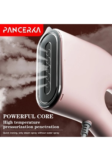 Honeybeeshop Pembe Pancerka 1 Adet El Tipi Giysi Buharı Kırışıklık Giderici 3 Dakikada Etkili Ev Ve Seyahat İçin Taşınabilir Eu Fiş