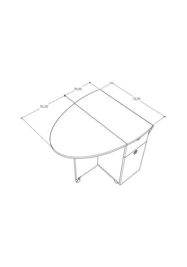 Asratrend Yuvarlak Katlanır Masa Asra Trend Km-05