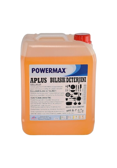 Powermax A Plus Elde Sıvı Bulaşık Deterjanı 5 L