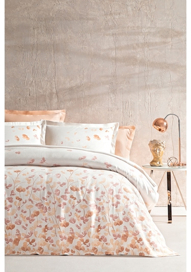 Puffy Diana Çift Kişilik Pike Takımı - Pudra